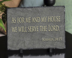 Customizable Slate Religious Sign - Religious Quote Plaque - Handmade and Personalized