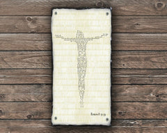 Customizable Slate Bible Verse Sign - Christ on the Cross - Handmade and Personalized