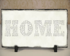 Customizable Slate Song Lyric Sign - Home Lyric Plaque - Handmade and Personalized