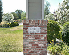 Beautifully Handcrafted and Customizable Slate Home Address Plaque. Improve the curb appeal of your property with this bespoke house sign.