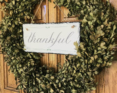 Handmade Slate Home Sign - Thankful Plaque