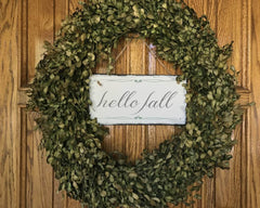 Handmade and Customizable Slate Home Sign - Hello Fall