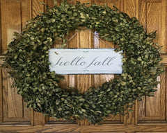 Handmade and Customizable Slate Home Sign - Hello Fall