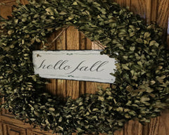 Handmade and Customizable Slate Home Sign - Hello Fall