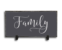 Handmade Slate Home Sign - Family Plaque