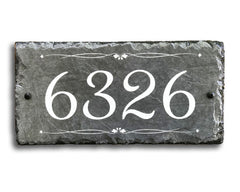 Customizable Slate Number House Sign - Handmade and Personalized