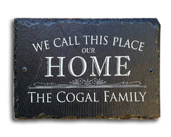 Beautifully Handcrafted and Customizable Slate Home Address Plaque. Improve the curb appeal of your property with this bespoke house sign.