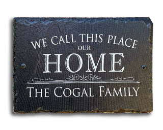 Beautifully Handcrafted and Customizable Slate Home Address Plaque. Improve the...