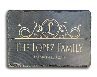 Beautifully Handcrafted and Customizable Slate Home Address Plaque. Improve the...