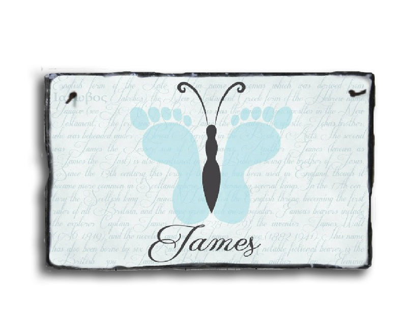 Customizable Unique Baby Boy Name Plaque Handmade and Personalized