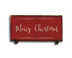 Handmade Slate Holiday Address Sign - Merry Christmas Plaque