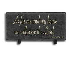 Customizable Slate Religious Sign - Religious Quote Plaque - Handmade and Personalized