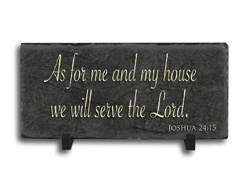 Customizable Slate Religious Sign - Religious Quote Plaque - Handmade and Personalized