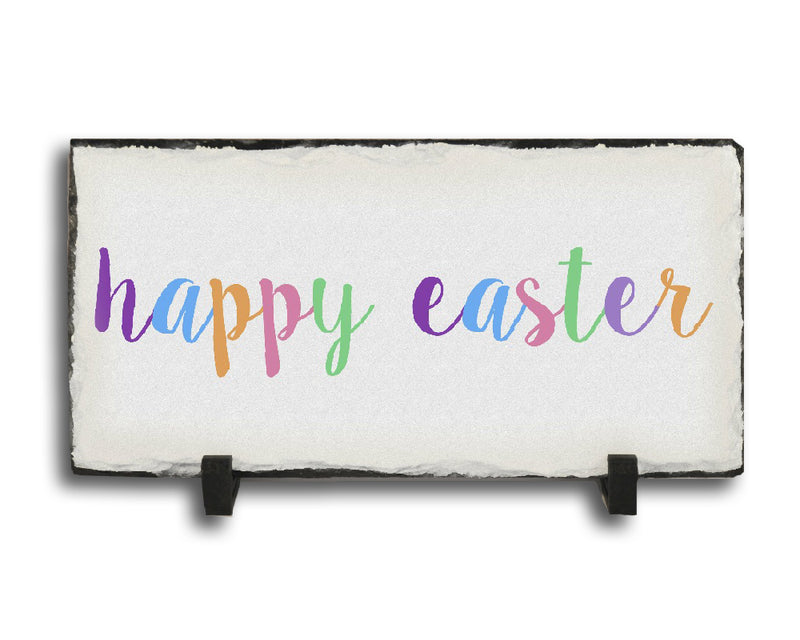 Handmade Slate Easter Sign - Happy Easter