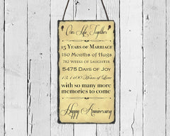 Handmade and Customizable Slate Home Sign - Perfect Anniversary or Wedding Gift