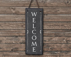 Handmade Slate Welcome Sign