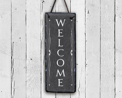 Handmade Slate Welcome Sign