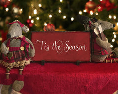 Handmade Slate Holiday Sign - Tis the Season