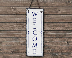 Handmade Slate Welcome Sign