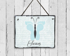 Customizable Unique Baby Boy Name Plaque Handmade and Personalized