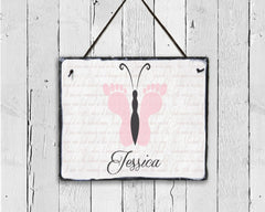 Customizable Baby Girl Name Sign Handmade and Personalized