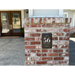 Beautifully Handcrafted and Customizable Slate Home Address. Improve the curb appeal of your property with this bespoke house sign.